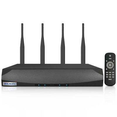 Security Wireless Network Video Recorder NVR System for Home Surveillance/Monitor Camera Systems,Built-in WiFi Recorders,Local Storage,Support 16-Channel, Max to 6TB Hard Drive (HDD Not Included)