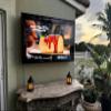 acrtmatic 50-55 inch Weatherproof Outdoor TV Cover with Lock, Hard Cover and Durable, Clear Dust-proof Television Enclosure for 50-55 inch Screens for Outside, TV Wall Mounting Bracket Included view 1