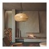Hand Woven Basket Ceiling Hanging Lamp - V-intage Wicker Lighting - Extra Large Rattan Chandelier - Farmhouse Bamboo Pendant Lights Fixture - Compatible with Dining Room Kitchen Island Living Room view 2