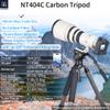 INNOREL NT404C Carbon Fiber Tripod Professional Birdwatching Heavy Duty Camera 66lb/30kg Max Load 40mm Max Tube Diameter Bowl Tripod Birdwatching Camera Stand with 75mm Universal Bowl Adapter view 2
