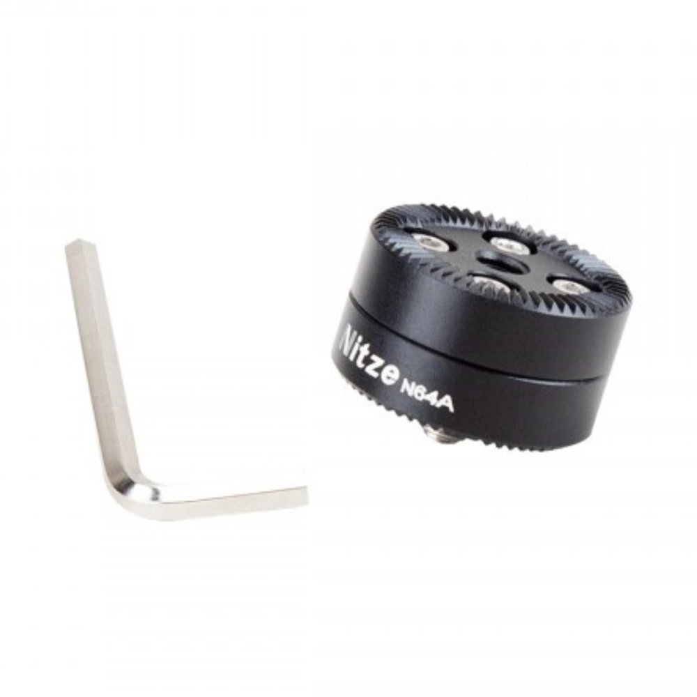 Nitze Standard Extension ARRI Rosette Mount Adapter M6 Screw with Locating Pins,M6 Thread Hole and M6 Female Thread,for z cam e2 Flagship cage,red Komodo 6k cage,BGH1,S5,BMPCC 6K Pro cage,EVF Mount