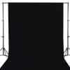GFCC 10x12FT Black Backdrop Background - for Photography Photo Booth Backdrop for Photoshoot Background Screen Video Recording Parties Curtain view 1
