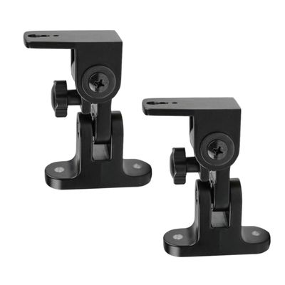 Homoyoyo 2pcs Speaker Wall Mount Bracket Tilt Turn Mechanism Alloy Design for Optimal Surround Sound Easy Assembly Compatible Various Speakers and Lighting