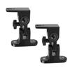 Homoyoyo 2pcs Speaker Wall Mount Bracket Tilt Turn Mechanism Alloy Design for Optimal Surround Sound Easy Assembly Compatible Various Speakers and Lighting view 1