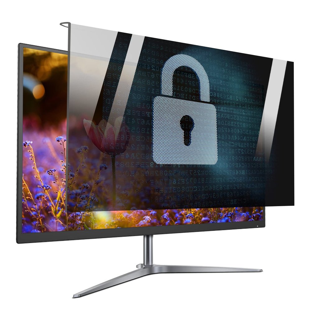 JC JCSKY 18-32 Inch Computer Privacy Filter, Universal Hanging Frame Eye Protection Screen, Waterproof and Anti-Fingerprint, for Data Confidentiality,18/20in 458x280mm