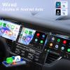 Car Stereo Double Din Touch Screen with Carplay Android Auto, Rimoody 7 Inch Car Radio with Mirror Link, Backup Camera, Steering Wheel Control, FM, EQ, USB/AUX Car Multimedia Player view 2