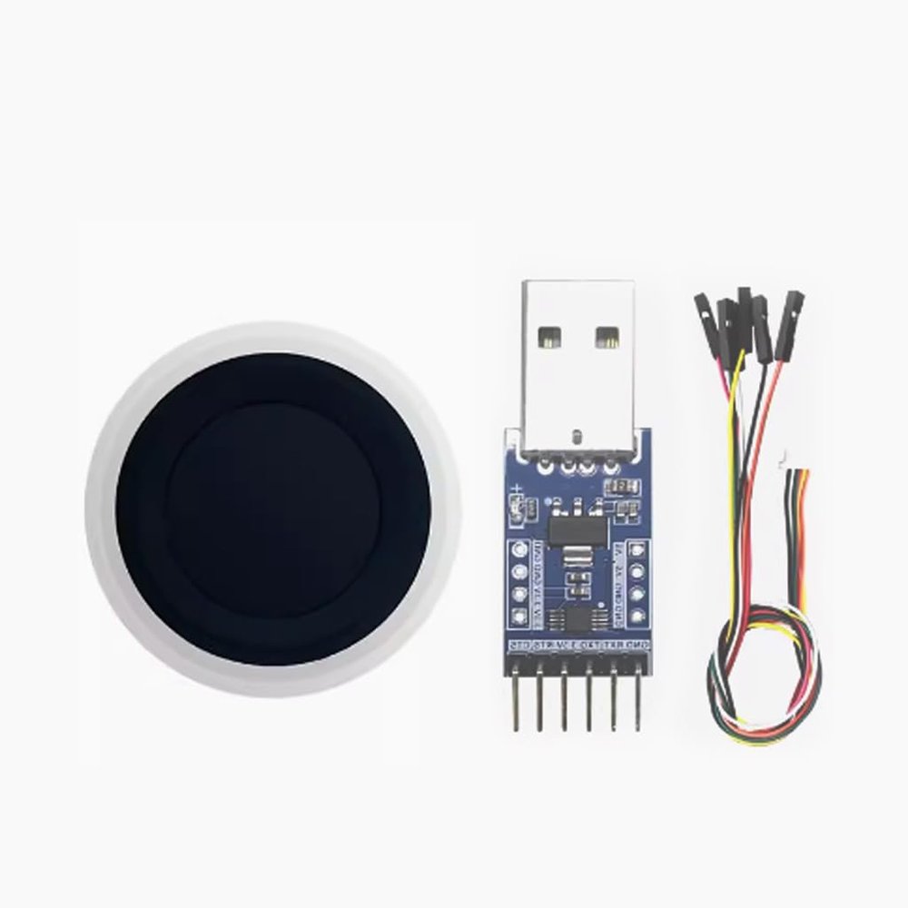 JMT ZW101 Fingerprint Identification Module Capacitive Semiconductor Sensor Low Power Finger Detection with UART Interface (Combo B)