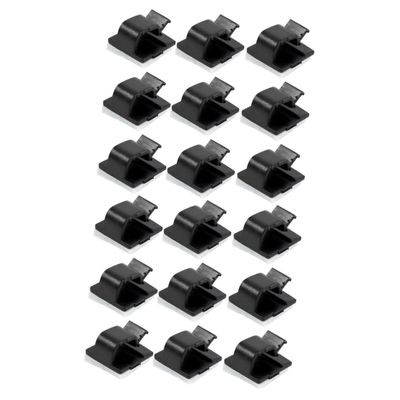 Angoily 100pcs Cable Fixing Buckle Self-Adhesive Cable Clamp Organizers Cord Management Clips Easy Install for Computer Tv Christmas Lights
