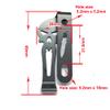 2PCS 29mm x 69mm Metal Spring Belt Rose Black Color Clips for Kydex Sheath Holster Knife Sheath Clip (Left Style view 2