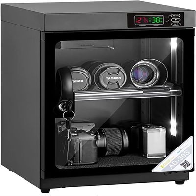ZQJYMXM Camera Dehumidifying Dry Cabinet, 30L electronic moisture proof box intelligent constant humidity drying cabinet for Camera Lens Equipment and Precious Valuables