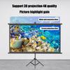 60'' 72'' Projector Screen with Stand, Projection Screen Manual Pull Down HD Screen 16:9 Format for Home Cinema Theater Presentation Education Outdoor Indoor Wrinkle-Free Screen ( Size : 60" (4:3) ) view 2
