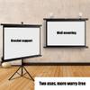 60'' 72'' Projector Screen with Stand, Projection Screen Manual Pull Down HD Screen 16:9 Format for Home Cinema Theater Presentation Education Outdoor Indoor Wrinkle-Free Screen ( Size : 60" (4:3) ) view 3