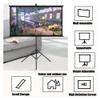 60'' 72'' Projector Screen with Stand, Projection Screen Manual Pull Down HD Screen 16:9 Format for Home Cinema Theater Presentation Education Outdoor Indoor Wrinkle-Free Screen ( Size : 60" (4:3) ) view 4