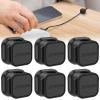 DJAPWPX 6Pcs Magnetic Cable Clips Self-Adhesive Cord Organizer Holder Desk Cable Management Cord Holder Keeper Multipurpose Charging Cable Holder for Home Nightstand Office Desk Car Wall view 1