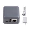 Jesscasday NP330 USB 2.0 Print Server Support 10/100Mbps RJ45 LAN Port for Androids Phones Computer Printer Only NP330 Mini Print Server USB 2.0 Cable Connection Easy Printing Server with view 3