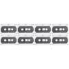 UKCOCO 8pcs Blank Cassette Tapes for Audio Recording Transparent Shell for Easy Use Projects Teaching Materials and Retro Parties view 1