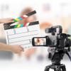 Pilipane Movie Film Clap Board, Photography Studio Video TV Acrylic Board, 11 81x9 84inch Movie Clapboard Cut Action Scene Board (Color Strip White Board) view 4