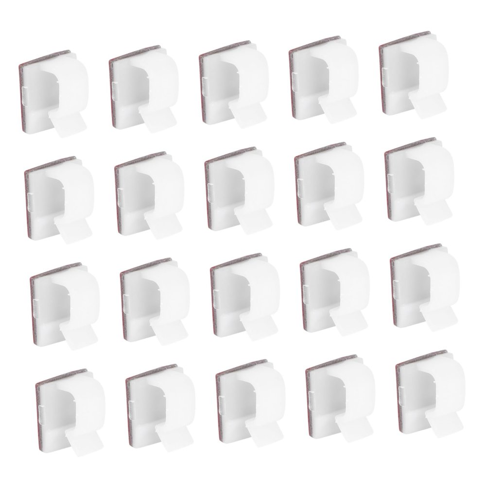 Homoyoyo 100pcs Self-Adhesive Cable Clips Mini Wire Holders for Organizing Cords Easy Installation Smooth Surfaces for Color