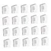 Homoyoyo 100pcs Self-Adhesive Cable Clips Mini Wire Holders for Organizing Cords Easy Installation Smooth Surfaces for Color view 1