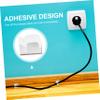 Homoyoyo 100pcs Self-Adhesive Cable Clips Mini Wire Holders for Organizing Cords Easy Installation Smooth Surfaces for Color view 2
