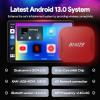 Binize Carplay Ai Box Android 13 AndroidAuto AI Box Wireless Carplay AndroidAuto Built-in Navigation, Support Video APPS etc. Support Car with OEM Wired CarPlay/Android Auto (Red 8G+128G) view 2