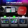 Binize Carplay Ai Box Android 13 AndroidAuto AI Box Wireless Carplay AndroidAuto Built-in Navigation, Support Video APPS etc. Support Car with OEM Wired CarPlay/Android Auto (Red 8G+128G) view 3