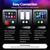 Binize Carplay Ai Box Android 13 AndroidAuto AI Box Wireless Carplay AndroidAuto Built-in Navigation, Support Video APPS etc. Support Car with OEM Wired CarPlay/Android Auto (Red 8G+128G) view 4