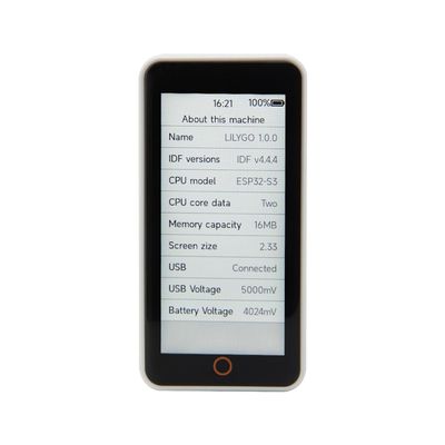 LILYGO T-Display-S3-Pro ESP32-S3 Touch Display I2C Digital Light Sensor WiFi Bluetooth Module with 2.33-inch LCD TTGO Development Board