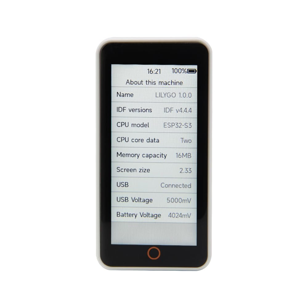 LILYGO T-Display-S3-Pro ESP32-S3 Touch Display I2C Digital Light Sensor WiFi Bluetooth Module with 2.33-inch LCD TTGO Development Board