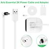 2Pack 25FT Power Cable Compatible with Arlo Essential 2K Outdoor Security Camera (2nd Generation), Flat Charging Cable, Weatherproof Outdoor Power Cord Charging Your Camera Continuously view 4