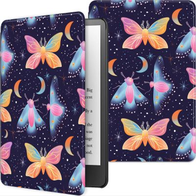 Case for 6 Inch Kindle 2024 and 2022 Releases (11th Generation), PU Leather Slim Folio Stand Smart Cover with Auto Wake/Sleep, Durable Protection, Butterflies
