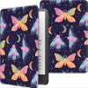 Case for 6 Inch Kindle 2024 and 2022 Releases (11th Generation), PU Leather Slim Folio Stand Smart Cover with Auto Wake/Sleep, Durable Protection, Butterflies view 1