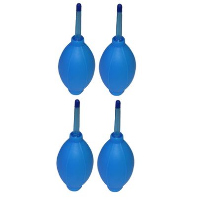 HOMSFOU 4pcs Silicone Air Blower Pump for Dust Cleaning Oval Shaped Dust Cleaner Tool for Phone Camera Keyboard Lens and Precision Lightweight and Portable