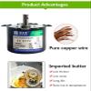 220V AC 50KTYZ Gear Motor Permanent Magnet Motor Speed Reducer Motors Controllable Positive/Negative Inversion 6W (Size : 20rpm) view 4