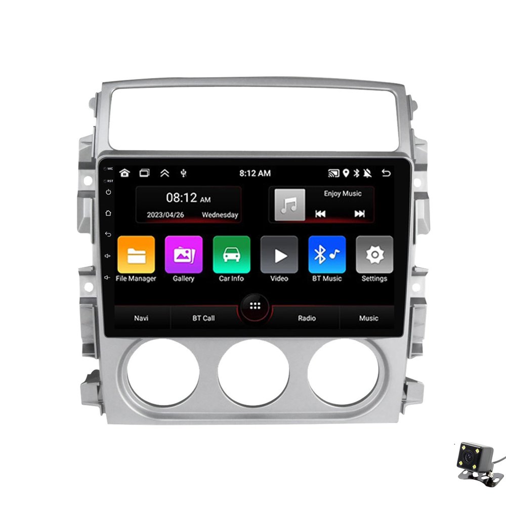 ADMLZQQ Double Din Car Stereo Multimedia with Bluetooth and 9" Touchscreen Android 12 for Suzuki Liana 2004-2008,with GPS/Car-Play Android/SWC/Backup Camera/Mirror Link/4G WiFi,M100cp