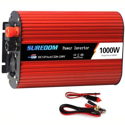 1000W Pure Sine Wave Power Inverter DC 12V 24V to 110V 220V AC, Car Power Inverter with Car Charger Lighter Adapter,Car Converter with Universal Outlets and Dual USB Charging Ports,24Vto110V (12V