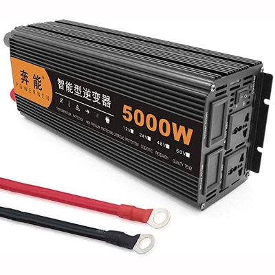 2500 Watt Pure Sine Wave Inverter 12V/24V DC to 220V AC, 2500W Power Invert Peak Power 5000W Power Converter for Supply for Off Grid System or Power Failure Emergencies Car RV Home,24V-5000W (24V