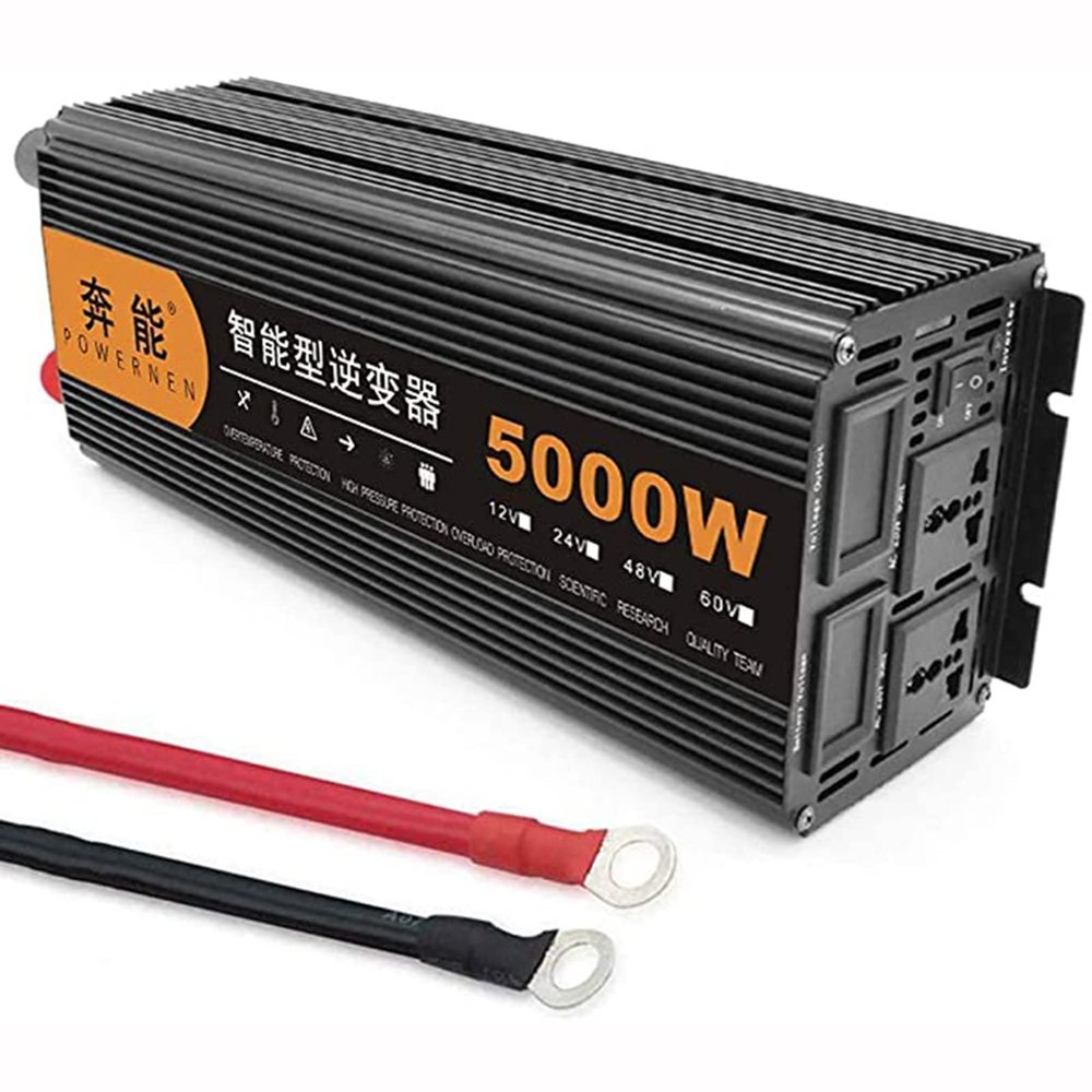 2500 Watt Pure Sine Wave Inverter 12V/24V DC to 220V AC, 2500W Power Invert Peak Power 5000W Power Converter for Supply for Off Grid System or Power Failure Emergencies Car RV Home,24V-5000W (24V