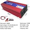 12V 24V 48V 60V 72V to 110V 230V Voltage Converter Pure Sine Wave Inverter 600W 1600W 2200W 3000W with LCD Display & AC Sockets for Household Travel Camping Rv Emergency,600W-12Vto220V (3000W 72V view 3