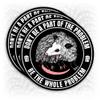 (3Pcs) Don't Be A Part of The Problem Be The Whole Problem Sticker Funny Possum Opossum Stickers Waterproof Vinyl Decal Sticker for Laptop Water Bottle Hardhat Gifts for Her Him Adults 2 Inches view 1