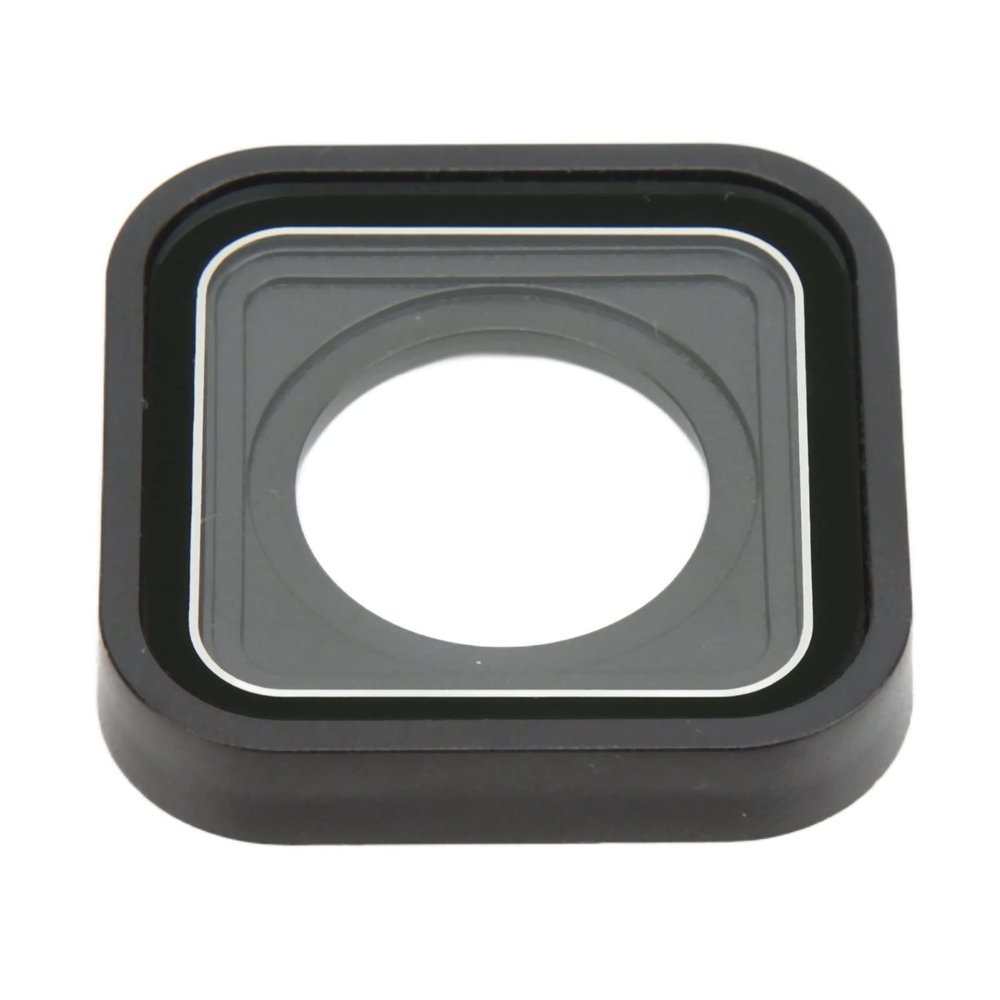 MUNEFE Action Camera Replacement Lens, Black Glass Cover Protective Case, Protective Glass Cover Aessories for Lens