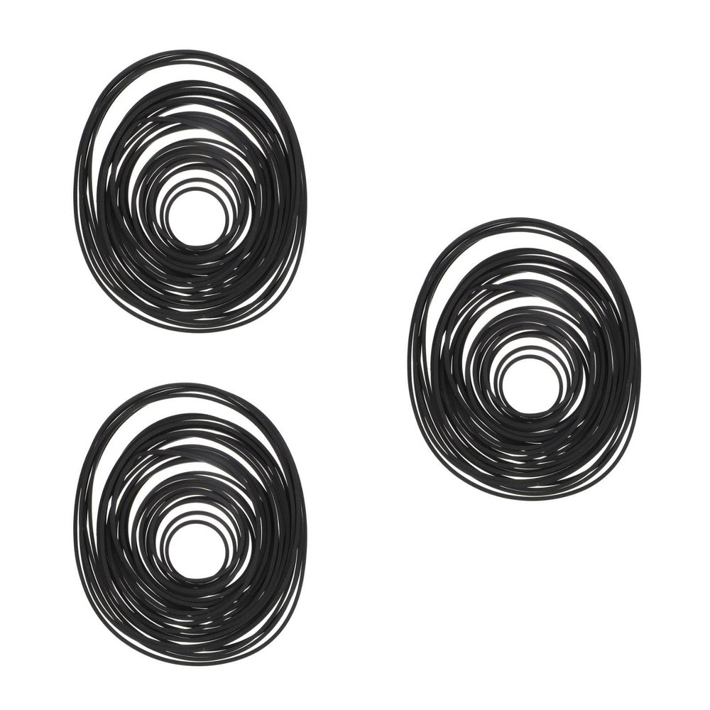 ifundom 90pcs Rubber Flat Belt for Cassette Recorder Repair Replacement Belt for Recorders Compatible Dvd Drives and Portable Players Low Noise Transmission Thickness