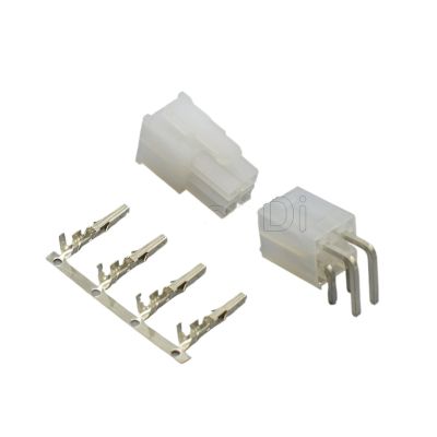 10-50 Set 4.2mm Pitch Connector 4Pin Male Female Computer Graphics Card ATX 5557 5559 Transparent Black Plug Socket with Pins (Color : Male Female 90set, Size : 50Sets)