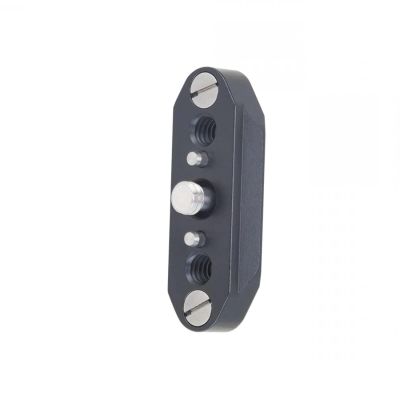 DirectNine Basics Nitze N49-D1/4 NATO Rail with 1/4 Screw with Locating Pin with Two Anti-Off Pins for Nitze Monitor Cages for Nitze Camera Cages, Compatible with PA28M-AK / PA28M-D1 PA29A/PA31C Handle, black