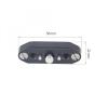 DirectNine Basics Nitze N49-D1/4 NATO Rail with 1/4 Screw with Locating Pin with Two Anti-Off Pins for Nitze Monitor Cages for Nitze Camera Cages, Compatible with PA28M-AK / PA28M-D1 PA29A/PA31C Handle, black view 2