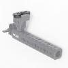 DirectNine Basics Nitze N49-D1/4 NATO Rail with 1/4 Screw with Locating Pin with Two Anti-Off Pins for Nitze Monitor Cages for Nitze Camera Cages, Compatible with PA28M-AK / PA28M-D1 PA29A/PA31C Handle, black view 3