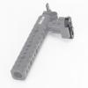 DirectNine Basics Nitze N49-D1/4 NATO Rail with 1/4 Screw with Locating Pin with Two Anti-Off Pins for Nitze Monitor Cages for Nitze Camera Cages, Compatible with PA28M-AK / PA28M-D1 PA29A/PA31C Handle, black view 4