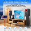 4 Pack Speaker Wall Plate with Low Voltage Mounting Bracket for Banana Plug 1.0 Speaker Home Theater view 3