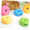 Angoily 15pcs Colorful Turtle Shape Cable Organizer Data Wire Storage Reels for Headphones Chargers Cord Winders Random Colors for Home Office Travel view 3