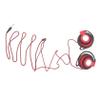 Angoily 2pcs Wired Earhook Earphones Stereo Sound Clip Design for Player and Computer Comfortable Fit Noise Isolation Red view 1